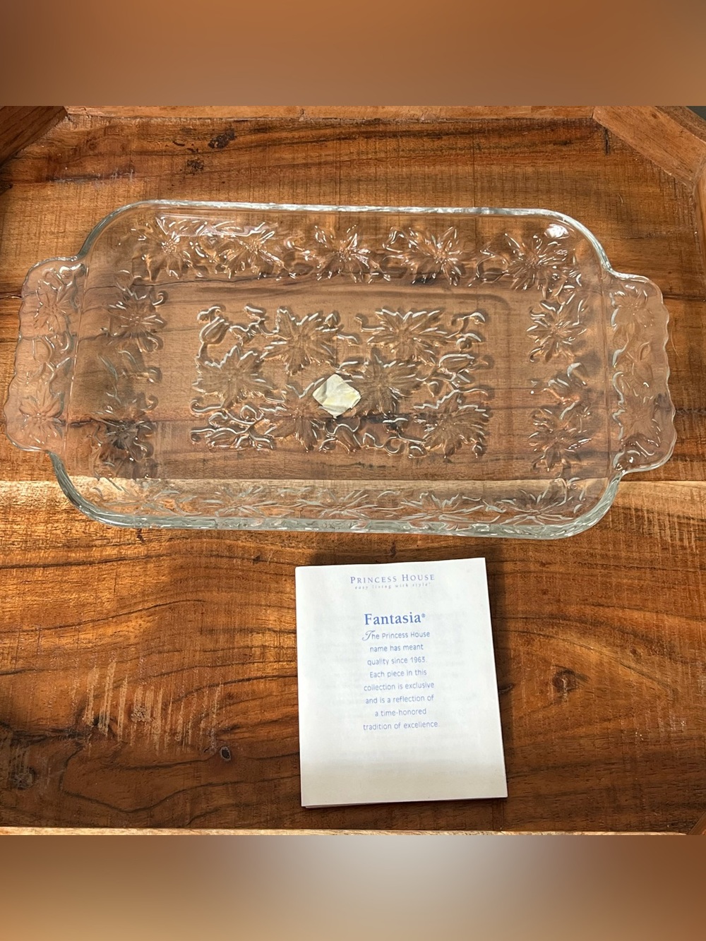 Princess House Fantasia Crystal 515 Serving Tray